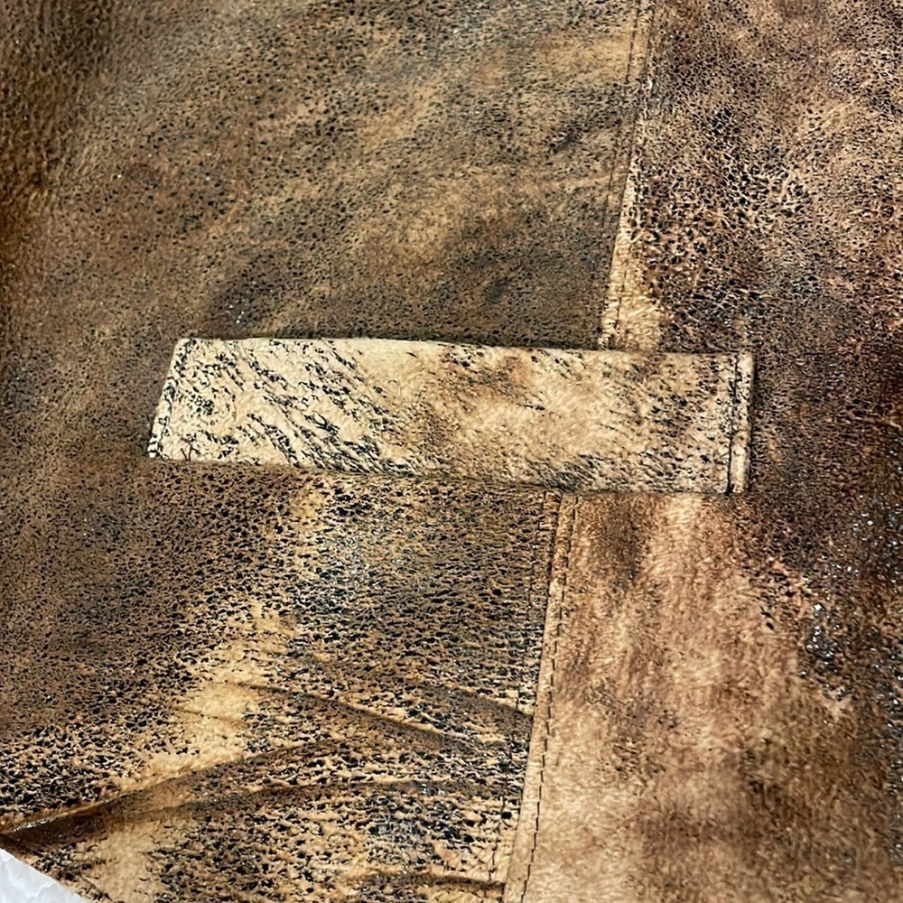 Vintage Brown Suede Leather Vest for Men - Picture 10 of 16